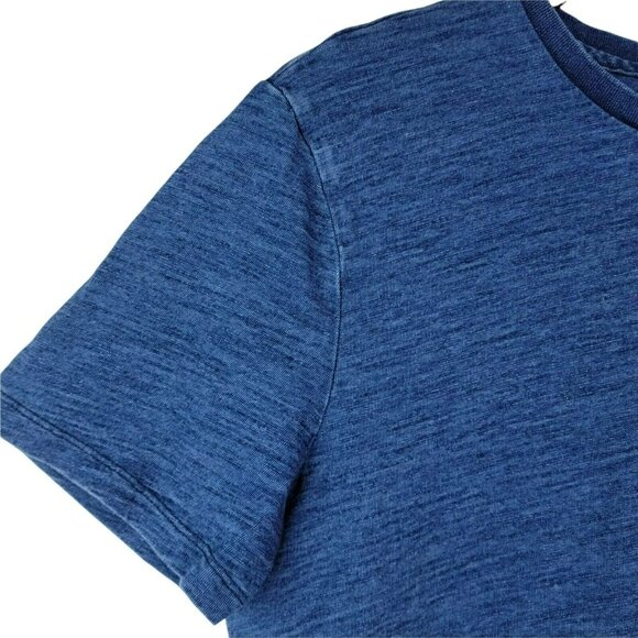 Birch Black Blue Tshirt Mens Sz S Mineral Wash Crew Neck Basic Casual Shirt Top - Picture 3 of 6